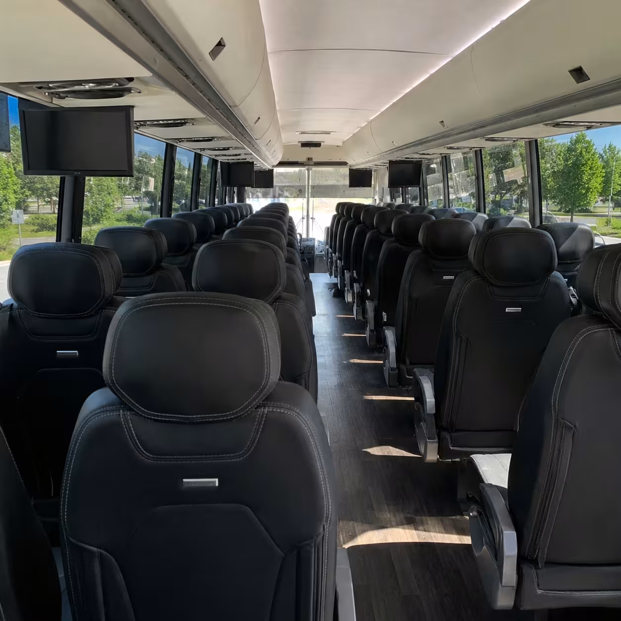 colorado springs charter bus rental interior