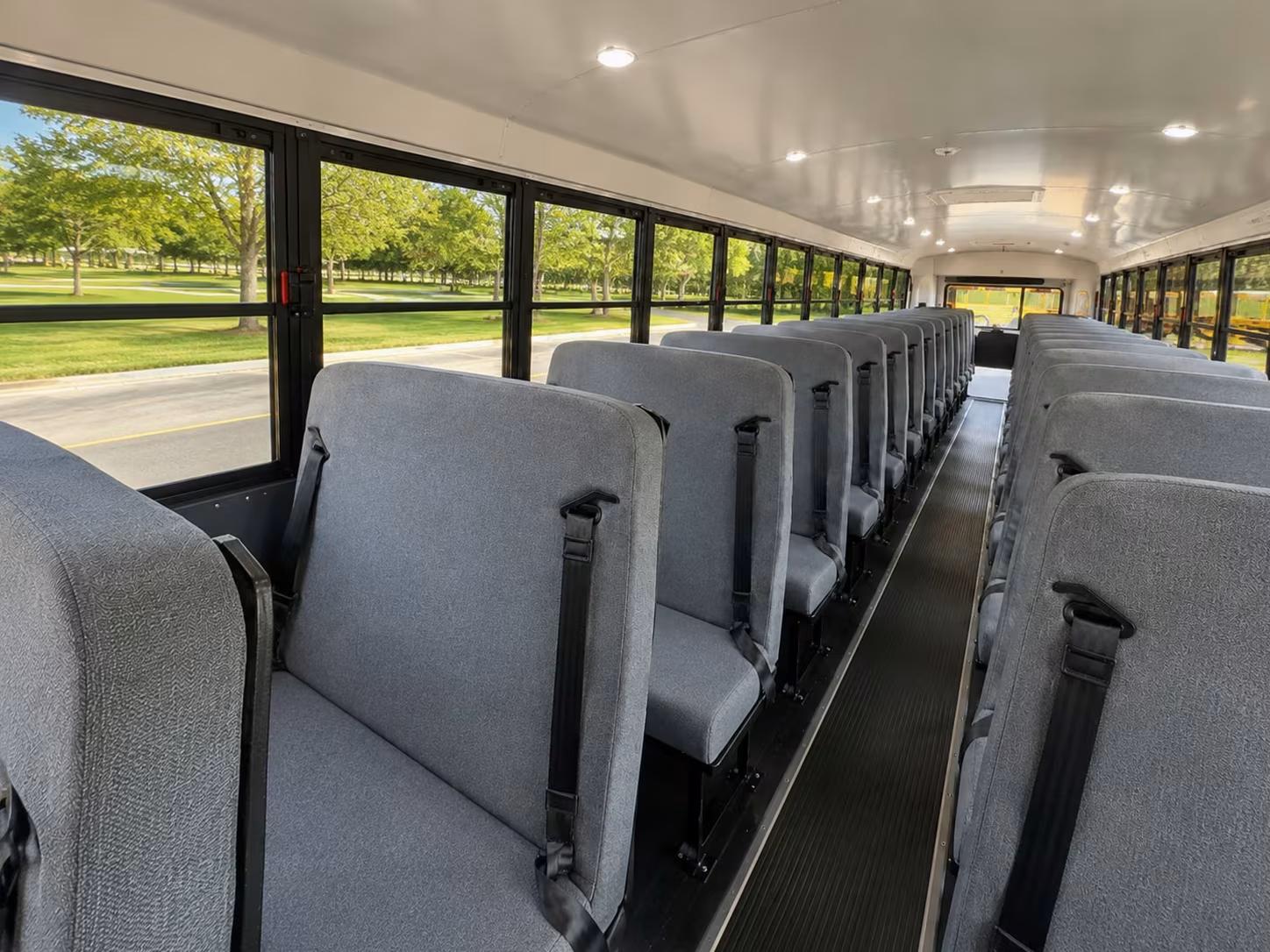 school bus interior